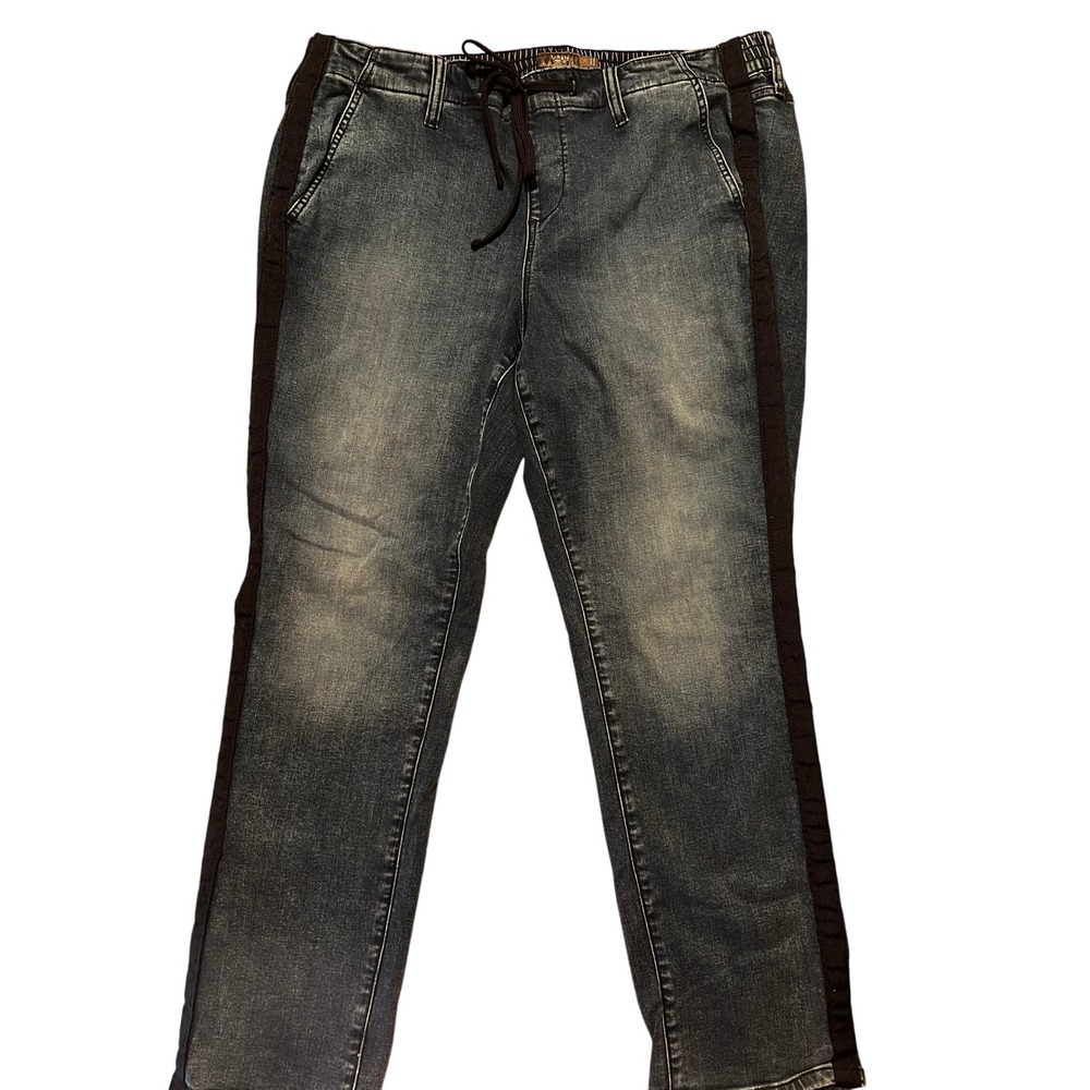 Torrid Denim Joggers Side Stripe Drawstring Waist Plus Size 2R‎